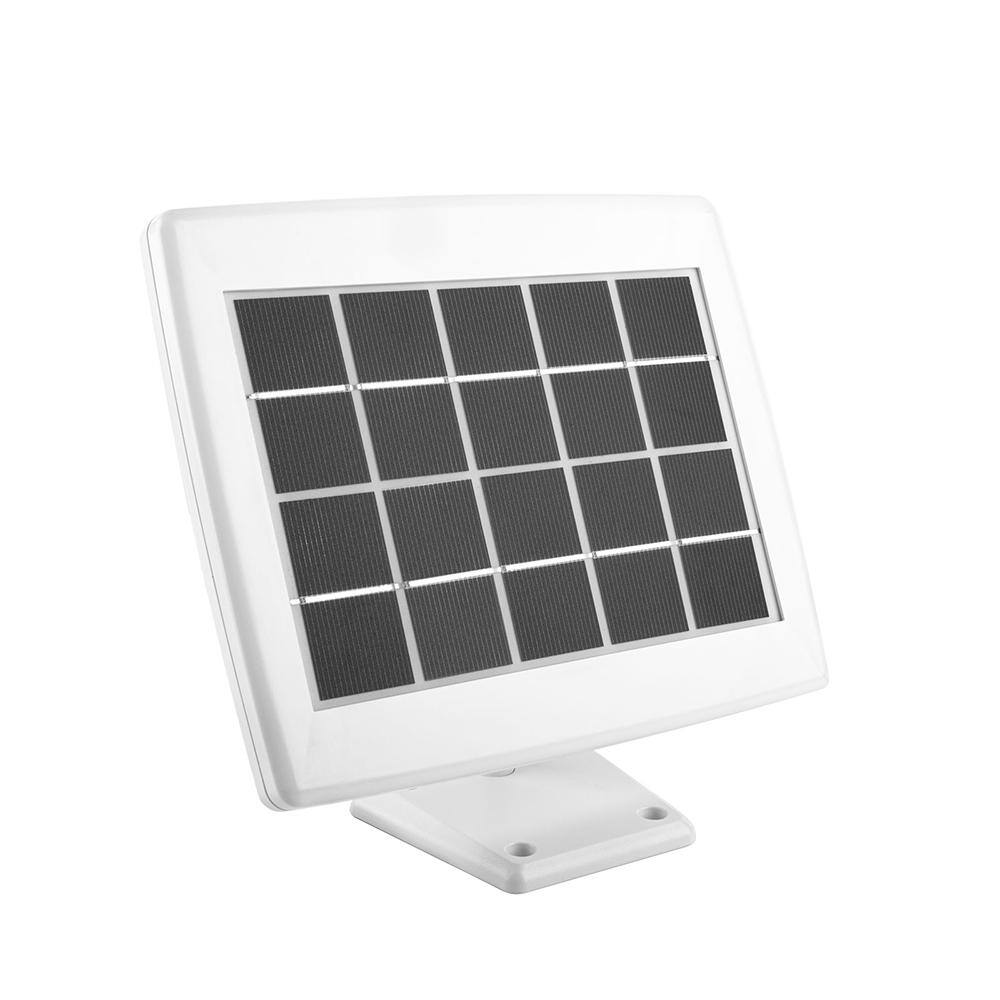 Defiant 1000 Lumens 180 White Solar Powered Motion Activated Outdoor Integrated LED Flood Light DFI-0654-WH