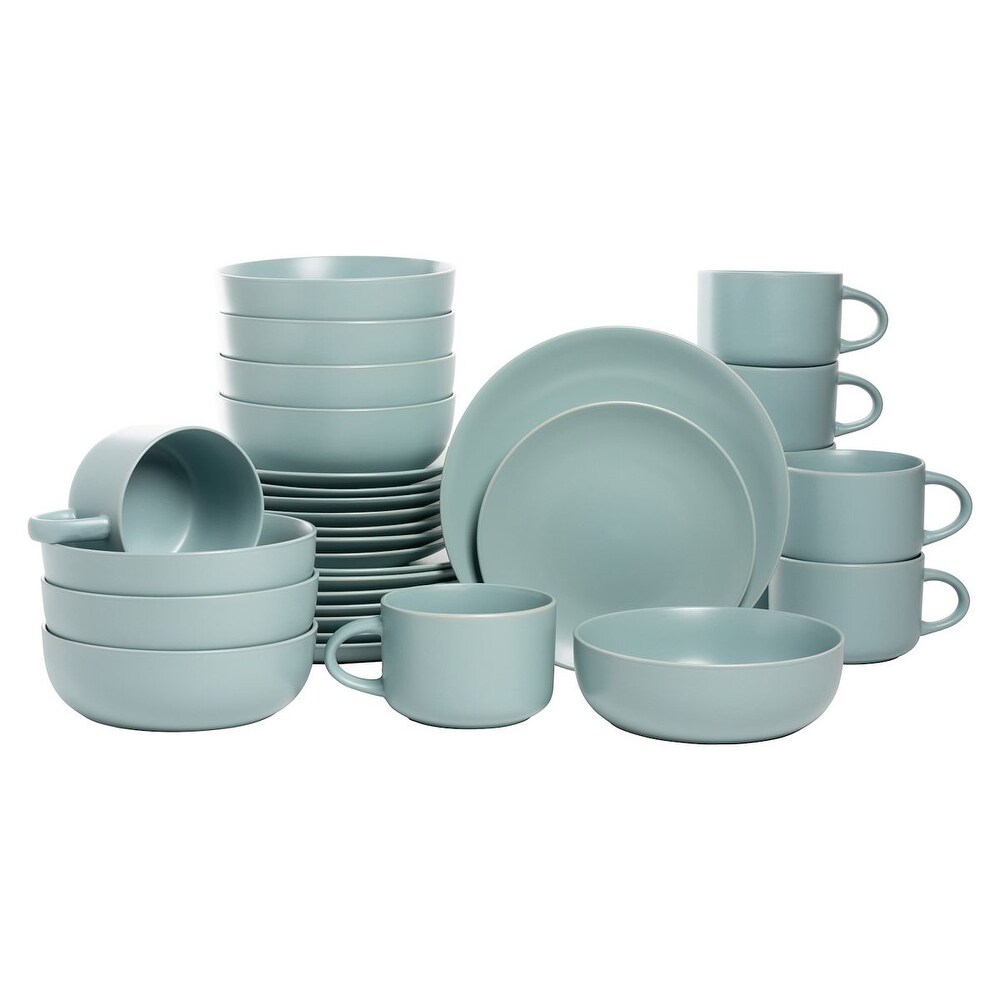 Wazee Matte 32 Pc Coupe Dinnerware Set