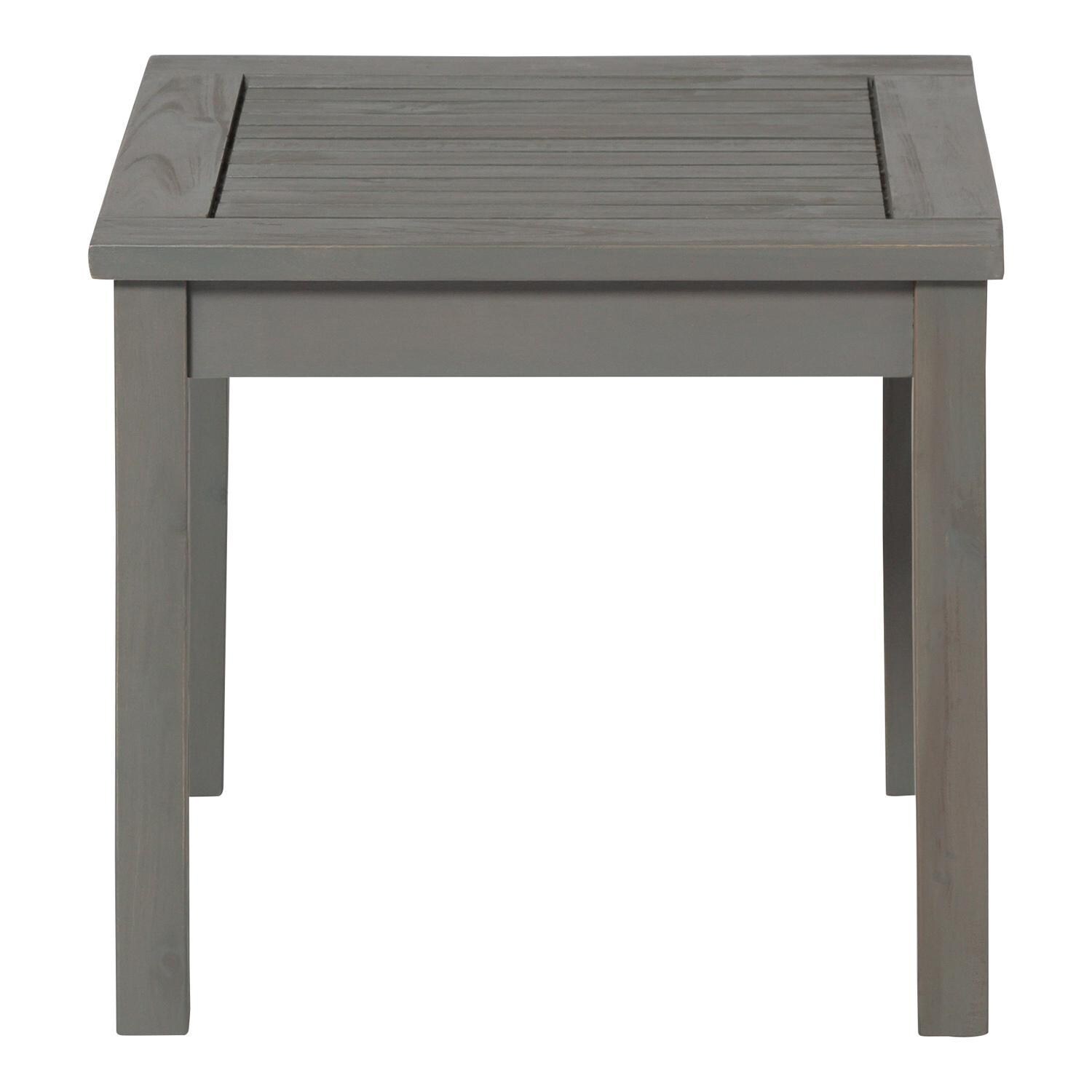 Ultimate Patio Horizon Way 20 Inch Square Acacia Patio End Table