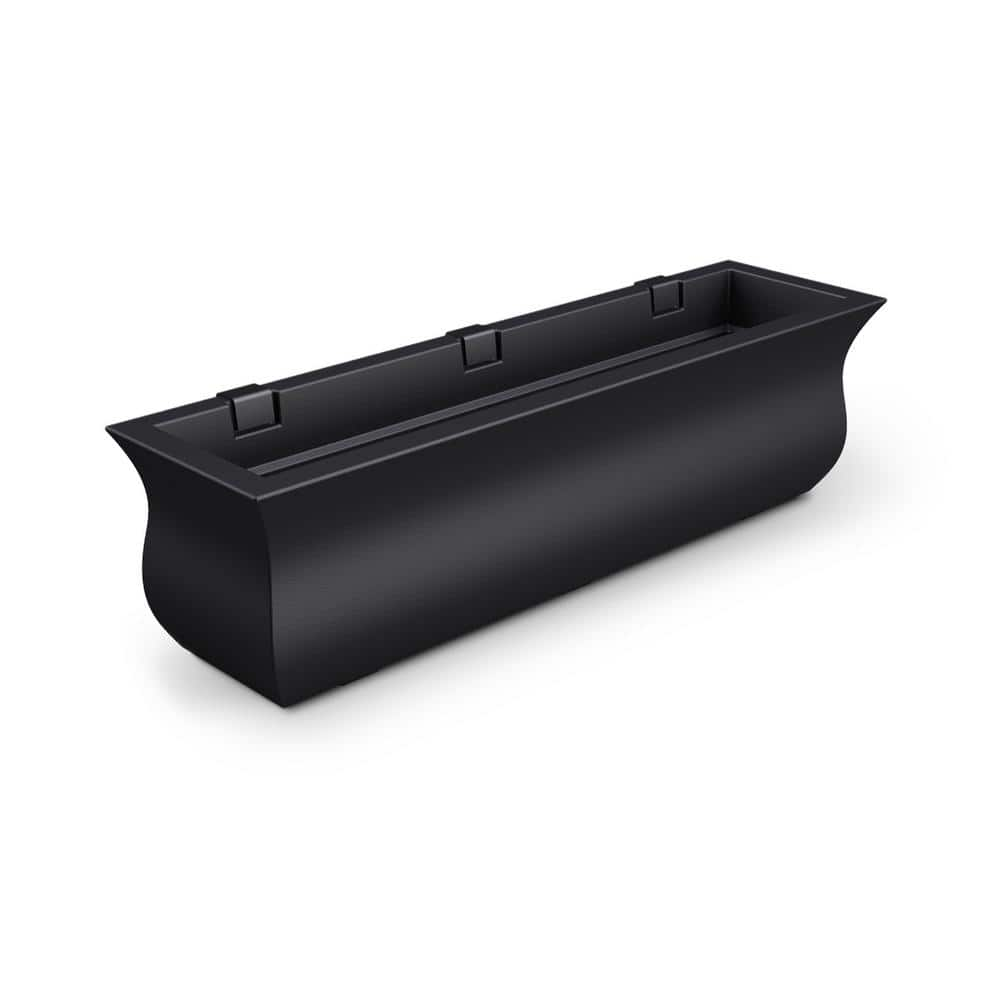 Mayne Valencia 36 in. x 10 in. Black Polyethylene Window Box 5871-B