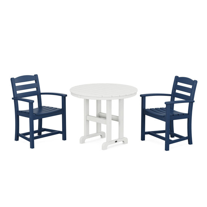 Polywood La Casa Café 3-Piece Round Dining Set PWS1332-1