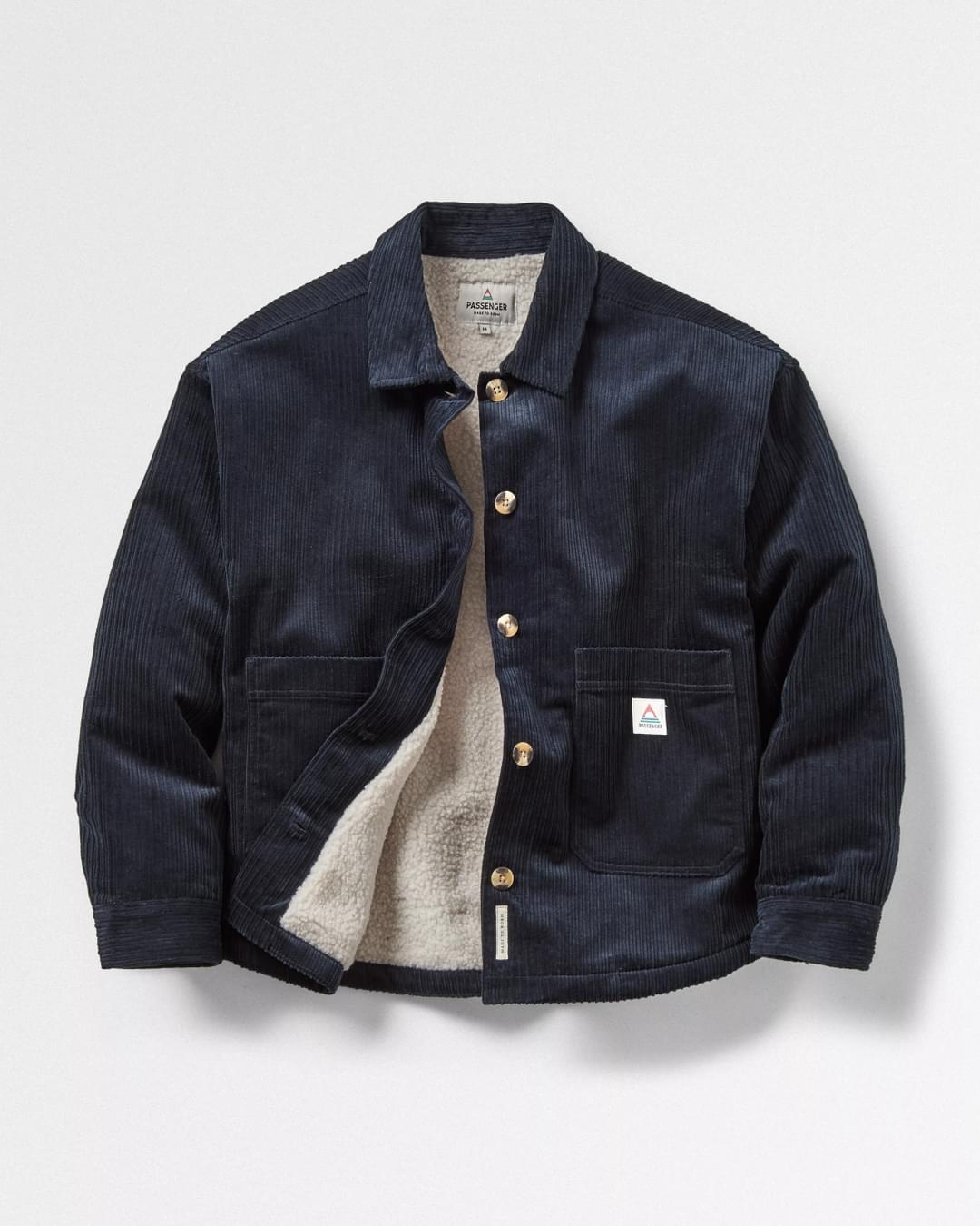 Flint Corduroy Overshirt - Deep Navy