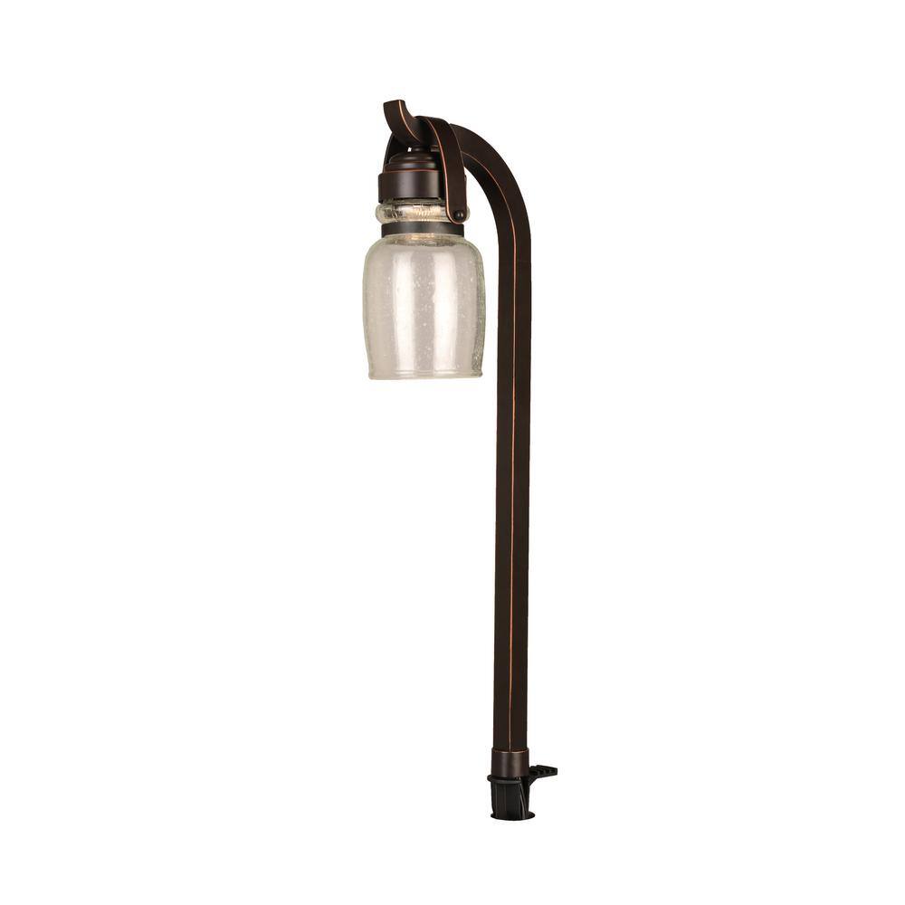 Hampton Bay Auburn 4.5-Watt Oil Rubbed Bronze Outdoor Integrated LED Landscape Path Light (4-Pack) JPU1501L-4PK