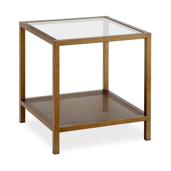 Silver Orchid Furth Brass Side Table