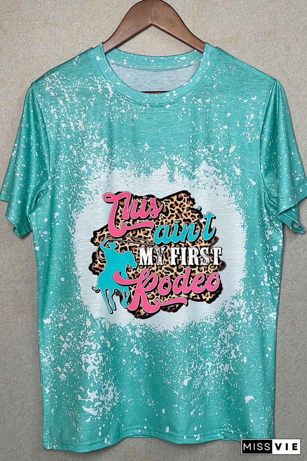 This Ain't My First Rodeo Leopard Graphic Tee Wholesale