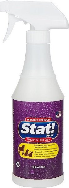 Stat! Spray Hydro-Stat! Wound and Skin Care Spray for Dogs， Cats and Horses