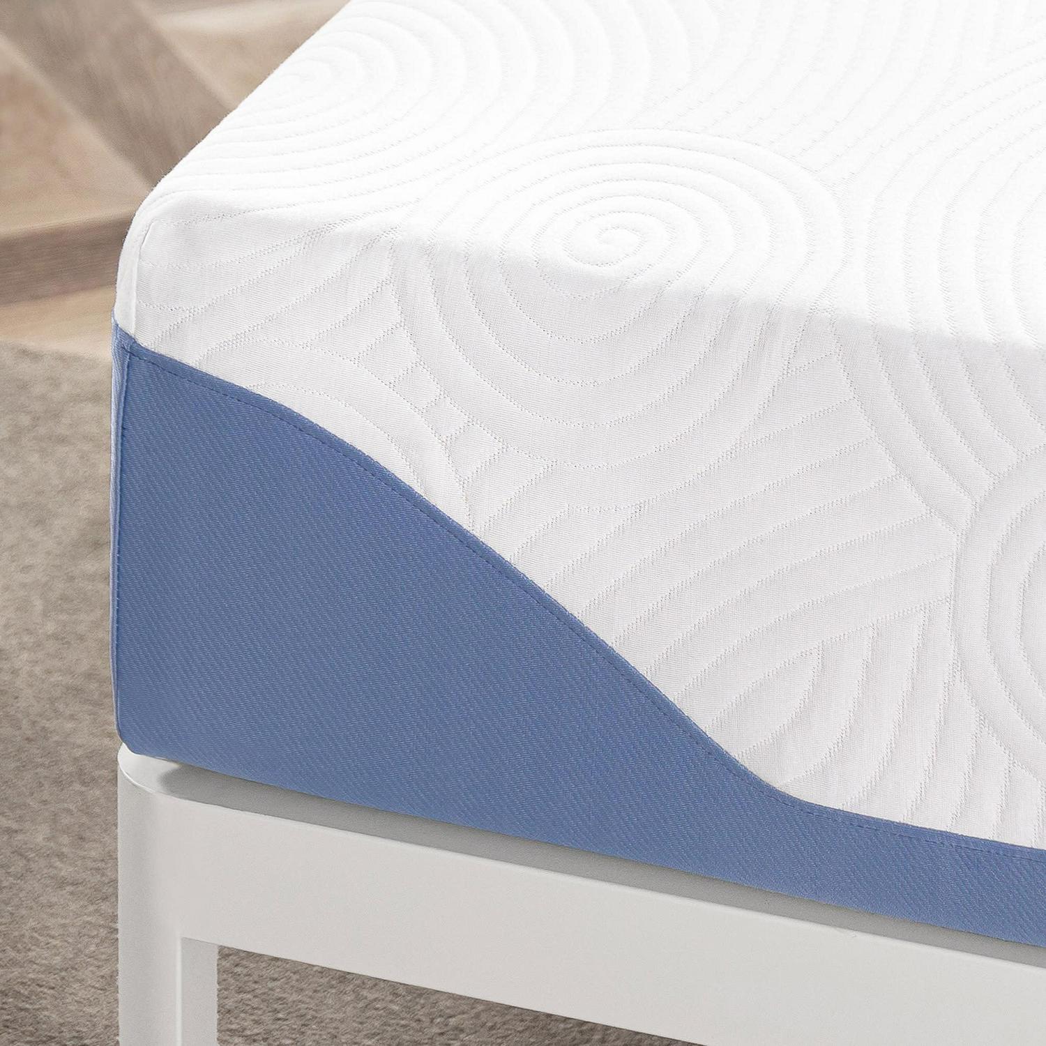 Mellow  10 Gel Memory Foam Mattress， Full