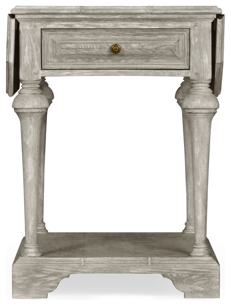 Elizabethan style greyed oak pembroke table   Farmhouse   Side Tables And End Tables   by Jonathan Charles Fine Furniture  Houzz