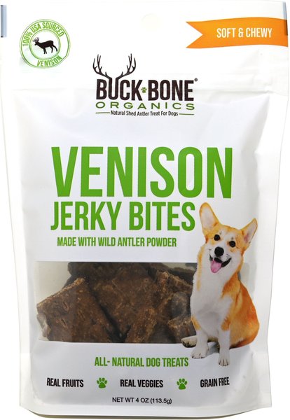 Buck Bone Organics Venison Jerky Bites Dog Treats