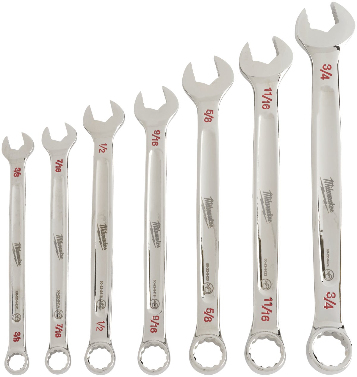 MW 7-Piece Standard Combination Wrench Set