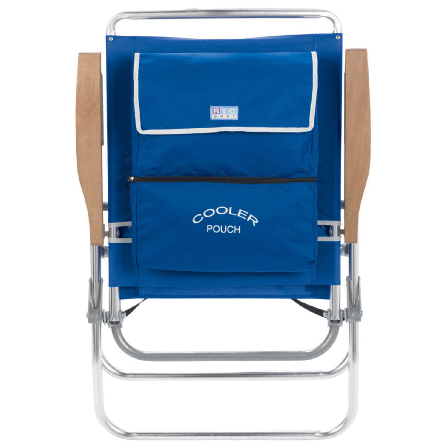 Rio Brands Hiboy 7-Position Blue Beach Folding Chair