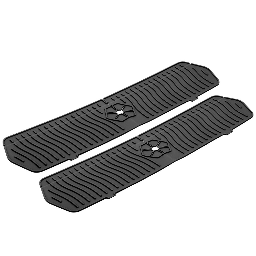 2 Pack Silicone Sink Splash Guard Mat Faucet Handle Drip Catcher Mat