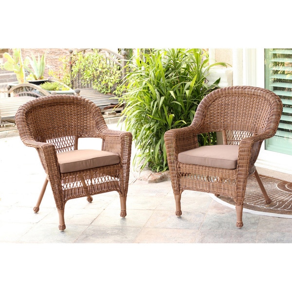 Honey Wicker Chair (Set of 2)