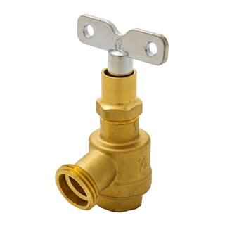 Everbilt 12 in. Brass Bent Nose Loose Key Garden Valve 108-133EB