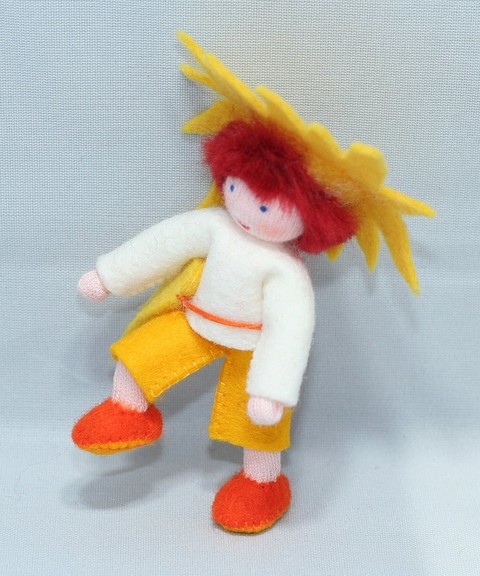 Eco Flower Fairies Sun Child (bendable felt doll)