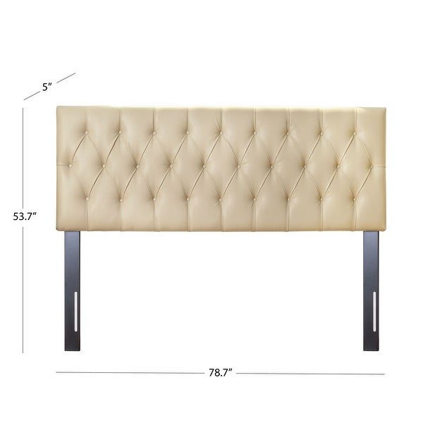 Abbyson Dawn Tufted Faux Leather Headboard - - 32411821