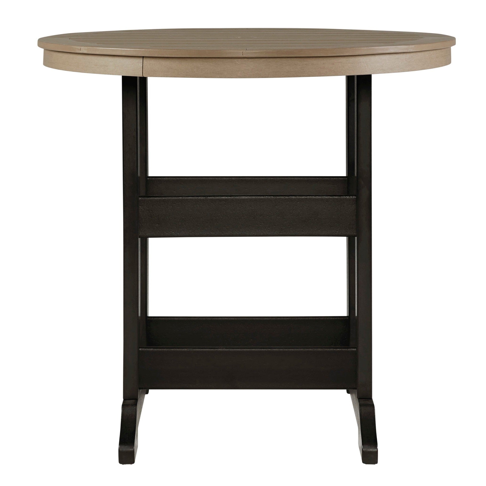 Poly Black-Driftwood Dining Sets at Bar Height