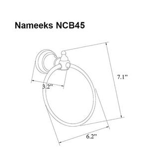 Nameeks Classic Hotel Wall Mounted Towel Ring in Chrome Nameeks NCB45