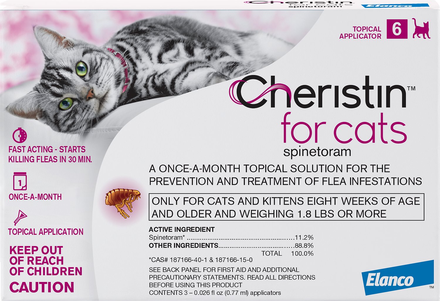 Cheristin Flea  Tick Topical Treatment For Cats