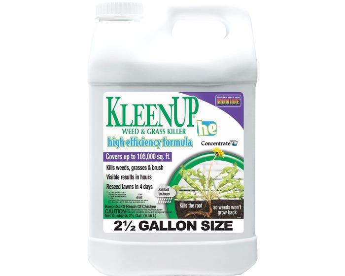 Bonide KleenUP 41% High Efficiency Weed  Grass Killer， 2.5gal - 7562