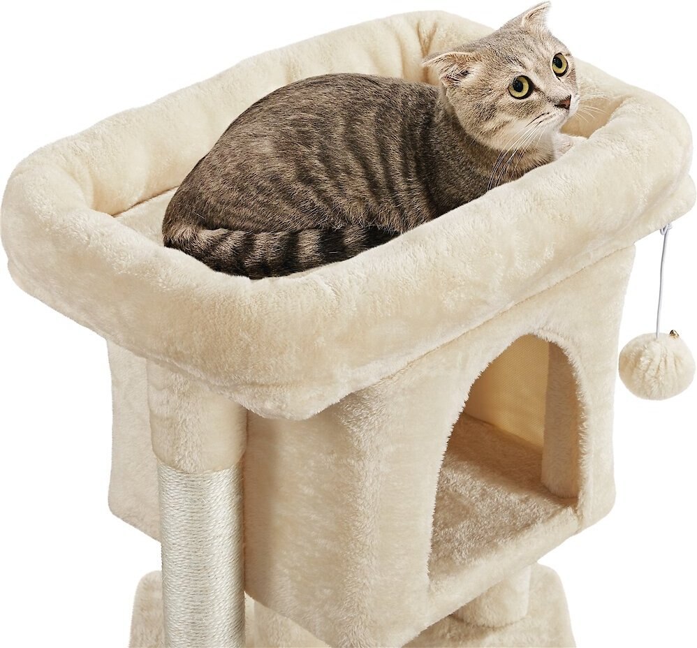 Yaheetech 2-Level 23.5-in Plush Cat Tree and Condo