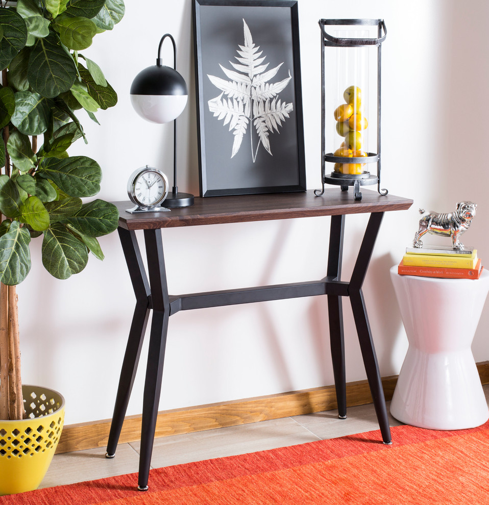 Safavieh Andrew Console Table   Midcentury   Console Tables   by HedgeApple  Houzz