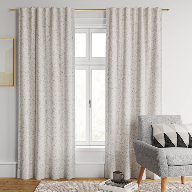 1pc Blackout Doral Window Curtain Panel Cream