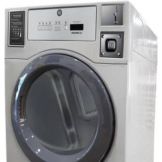 Crossover Commercial Laundry 7 cu. ft. Gray Electric Dryer Coin-Operated and Free Use ELEC DRYER STAND ALONE