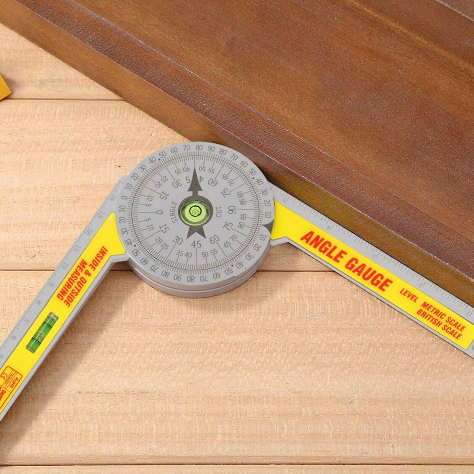 Angle Finder Miter Saw Protractor Measuring Ruler Tool Goniometer Pro Durable