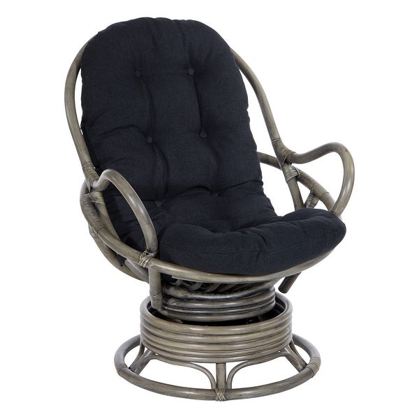 Rattan Swivel Rocker Chair