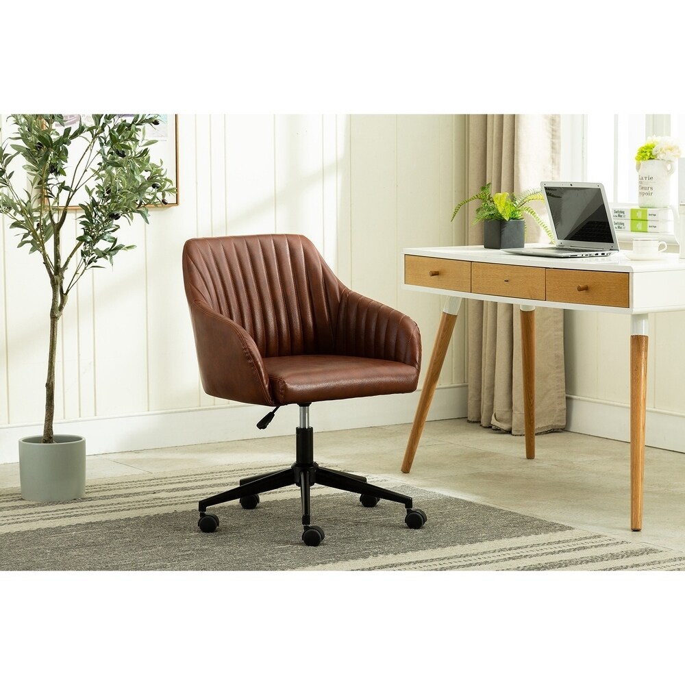 Carbon Loft Dumas PU Leather Swivel Office Chair