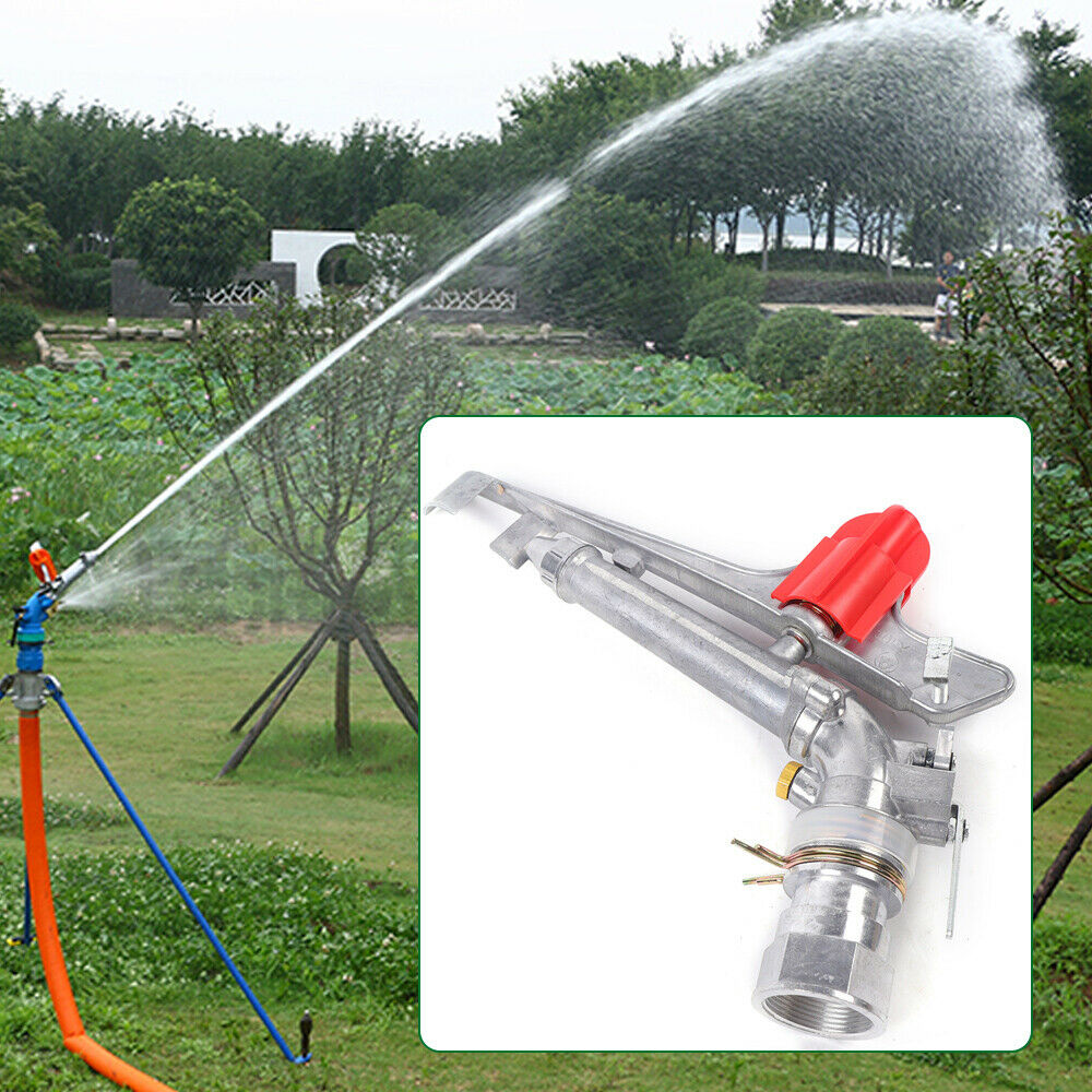 Oukaning Agriculture Irrigation Sprinkler 360 Degree Adjustable Large-Area Watering Spray Gun