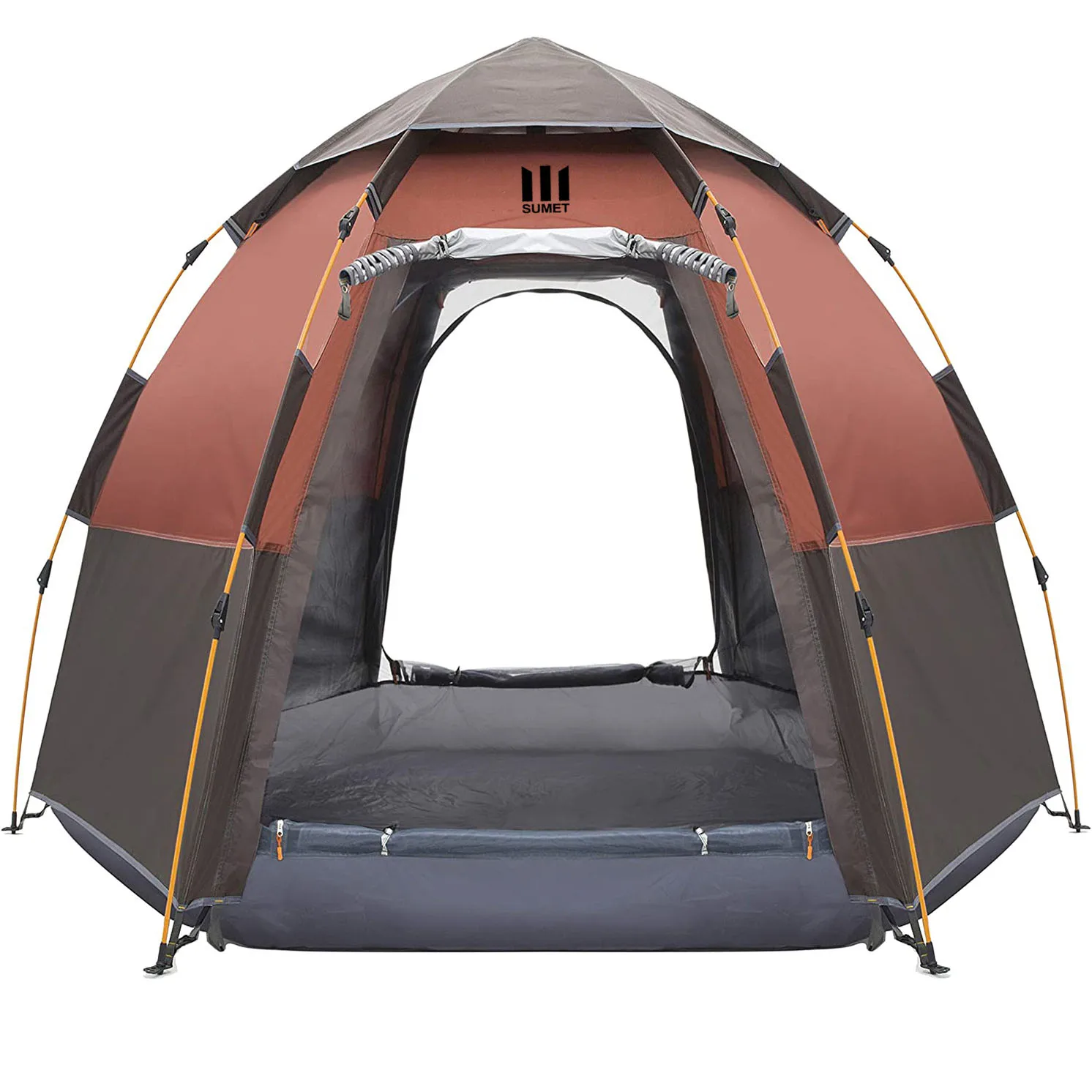 Camping Tent 4 Person Instant Tent  with Rainfly for Family Camping  Traveling  Hiking  Picnicing