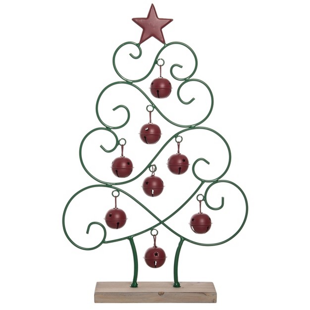 Transpac Metal 18 5 In Multicolored Christmas Bell Tree Decor