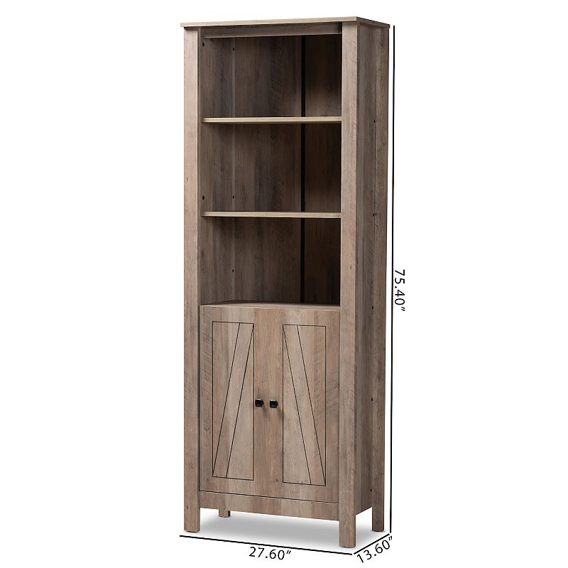 Baxton Studio Derek Bookcase