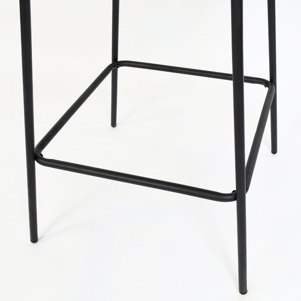 Nano Upholstered 25 inch Metal Frame Counter Stool (Set of 2)   36\