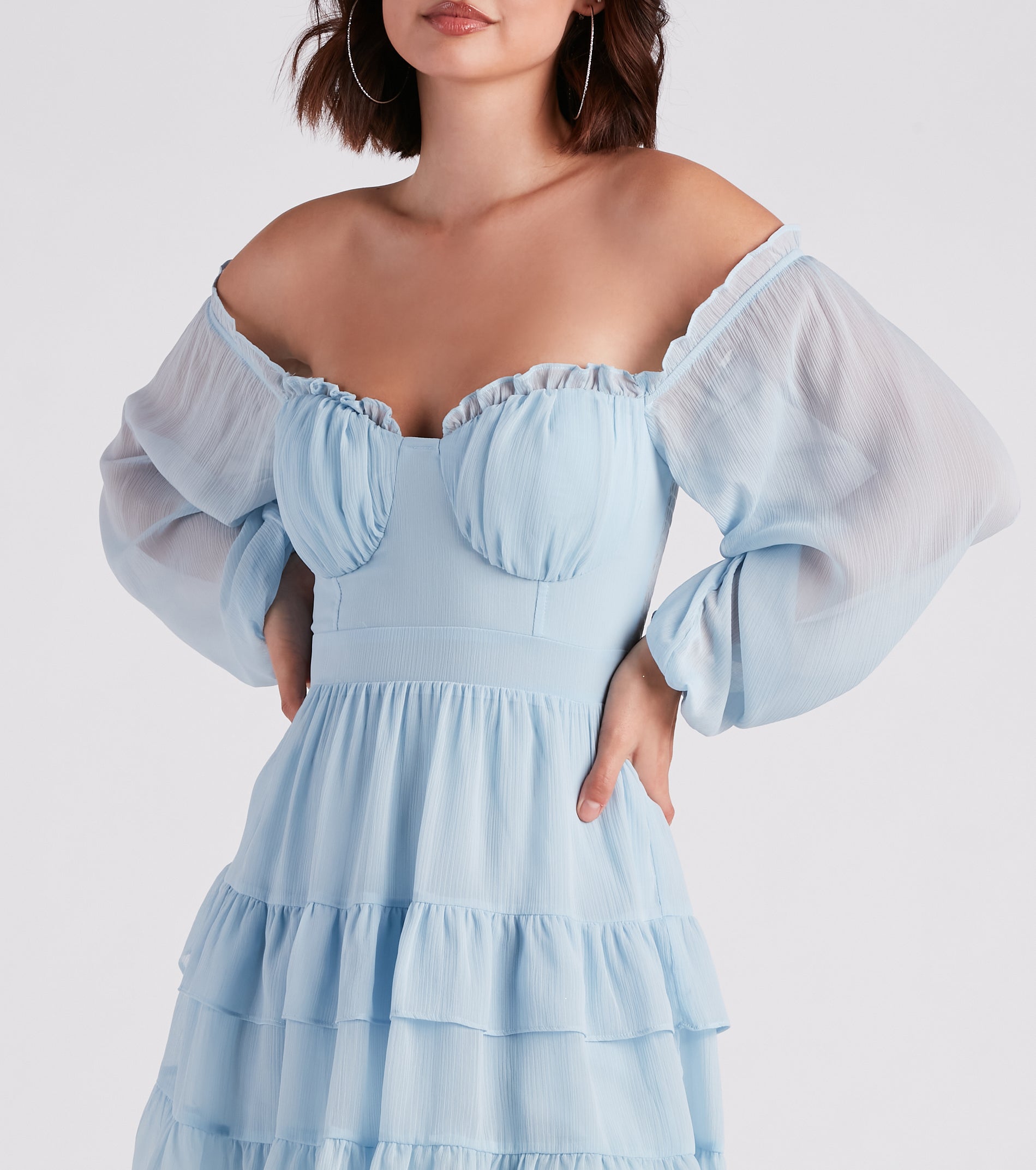 Feelin' Like A Dream Chiffon Skater Dress