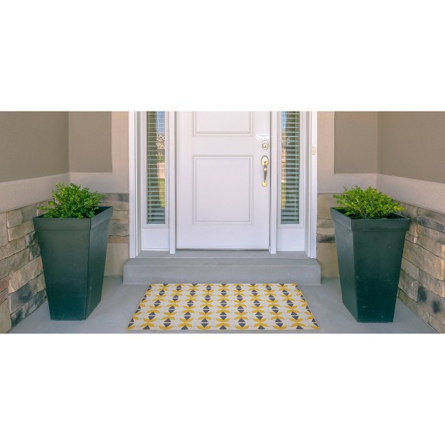 Havers Washable Outdoor Rug Ivory yellow Linon