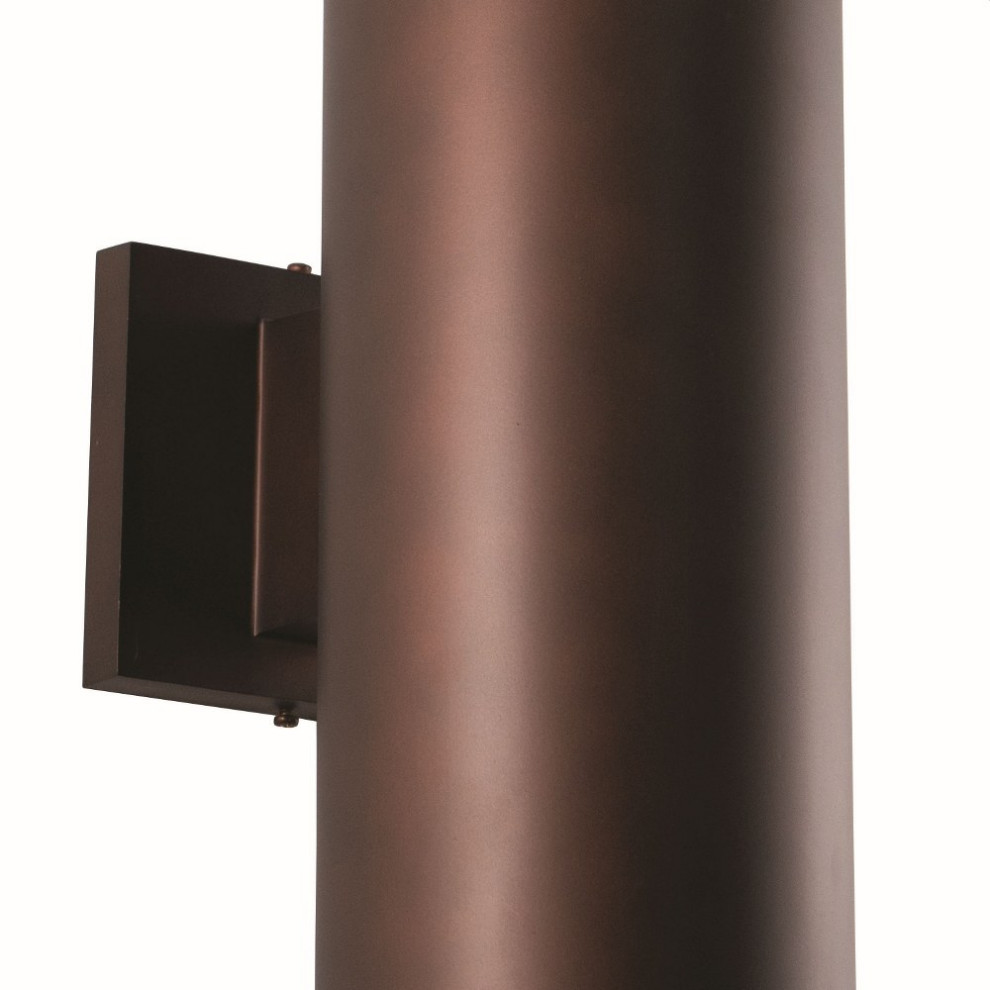 Vaxcel   Chiasso 2 Light Outdoor Wall Sconce in Contemporary and Cylinder Style   Modern   Outdoor Wall Lights And Sconces   by Vaxcel  Houzz