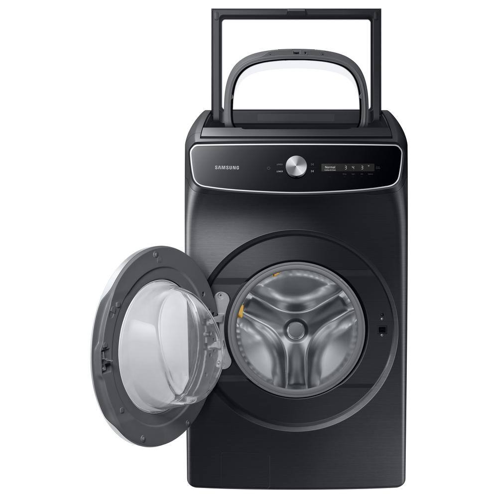  6 cu. ft. Smart High-Efficiency Front Load Washer with Super Speed in Brushed Black WV60A9900AV