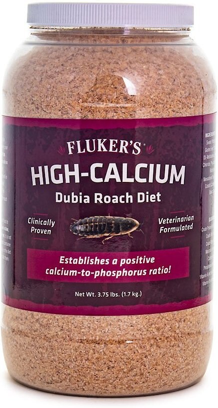 Fluker's Hi Calcium Dubia Roach Diet Reptile Food