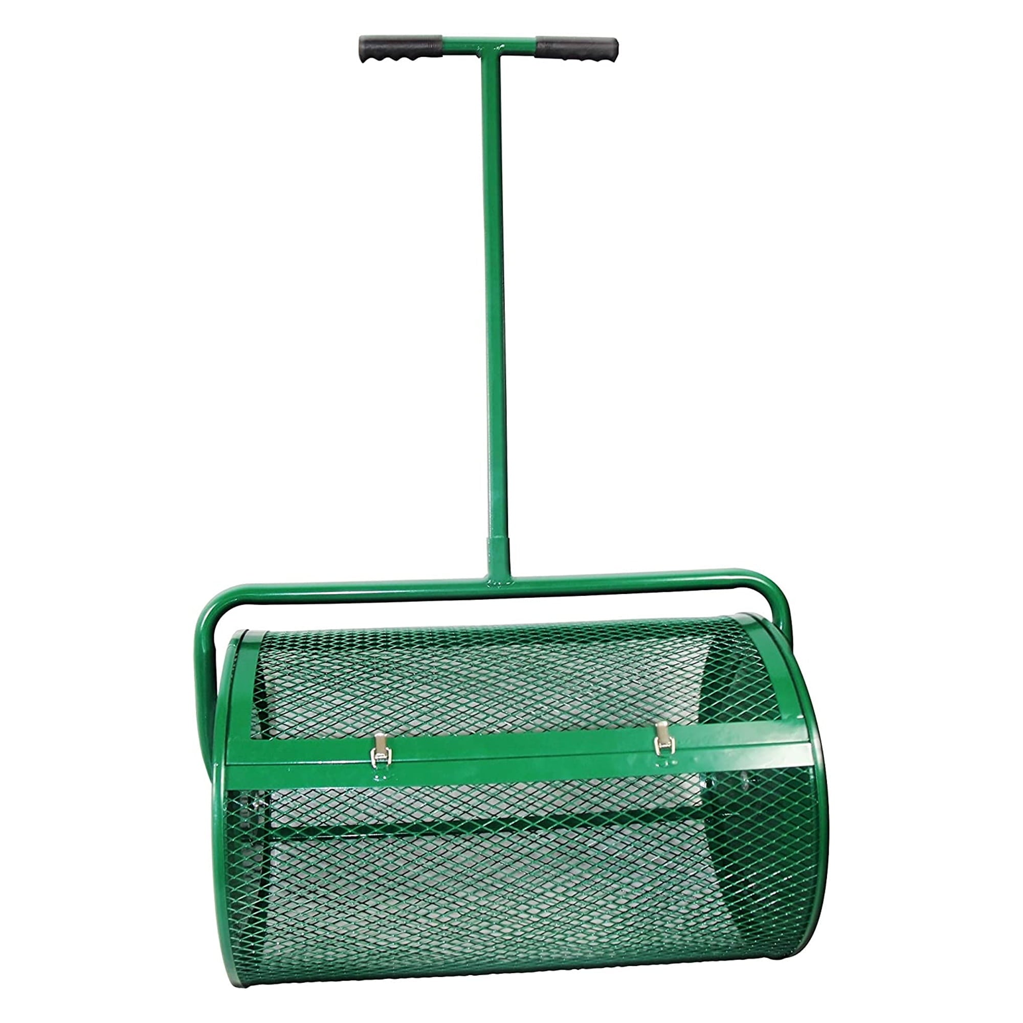 Landzie 24 Inch Metal Basket Lawn and Garden Topdressing Yard Spreader