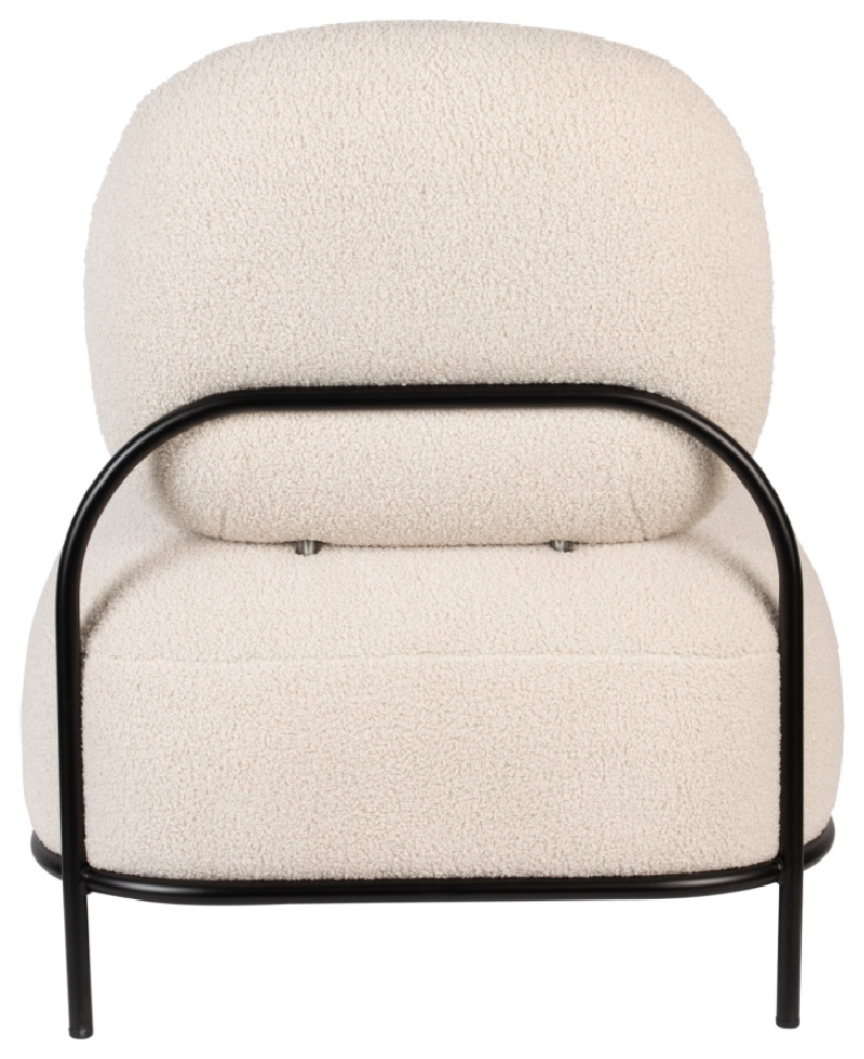 White Modern Lounge Chair  DF Polly   Midcentury   Armchairs And Accent Chairs   by Oroa   Distinctive Furniture  Houzz
