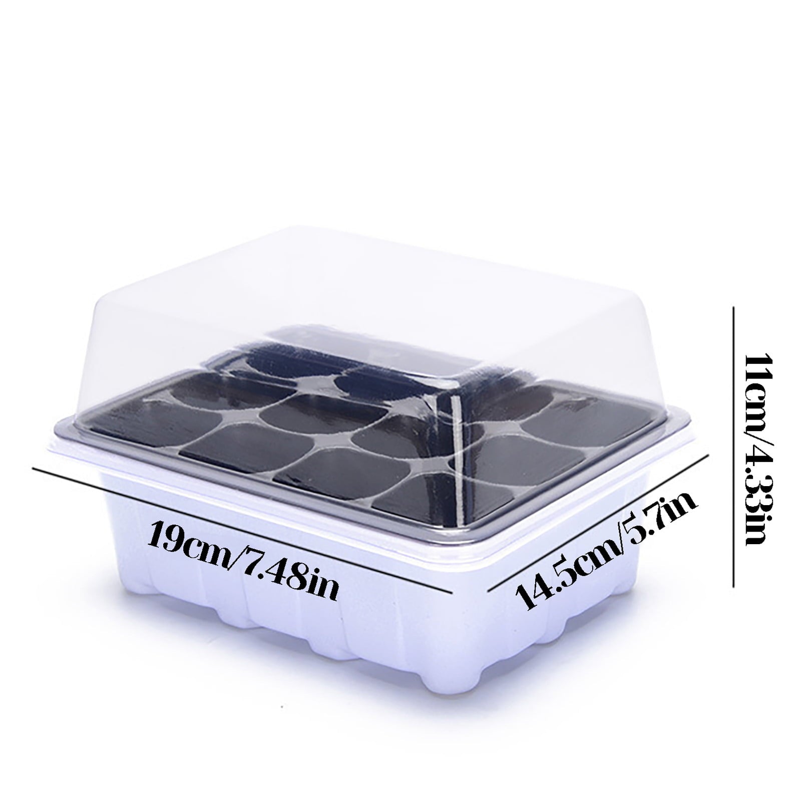 Egmy Indoor Propagation Box Mini Greenhouse Propagation Set Tray With Lid 1/2/5Pcs