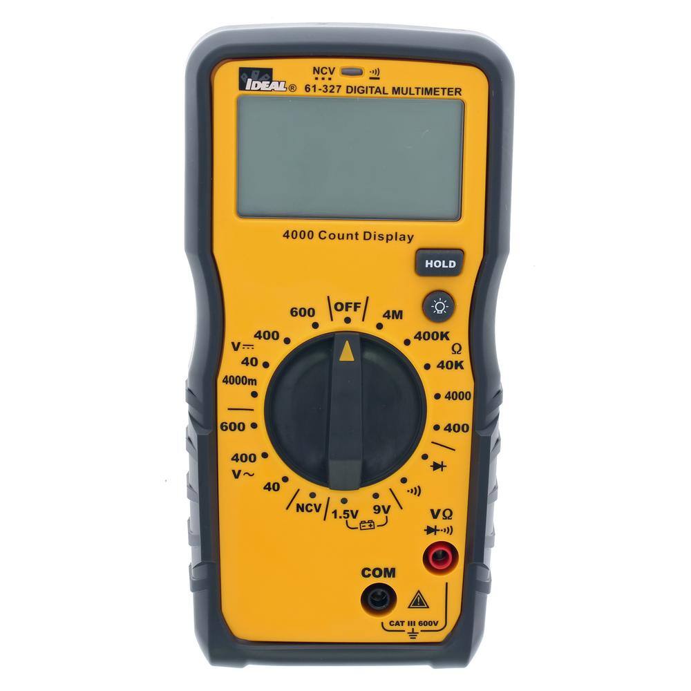 IDEAL 600-Volt Manual Range Multimeter with NCVT 61-327