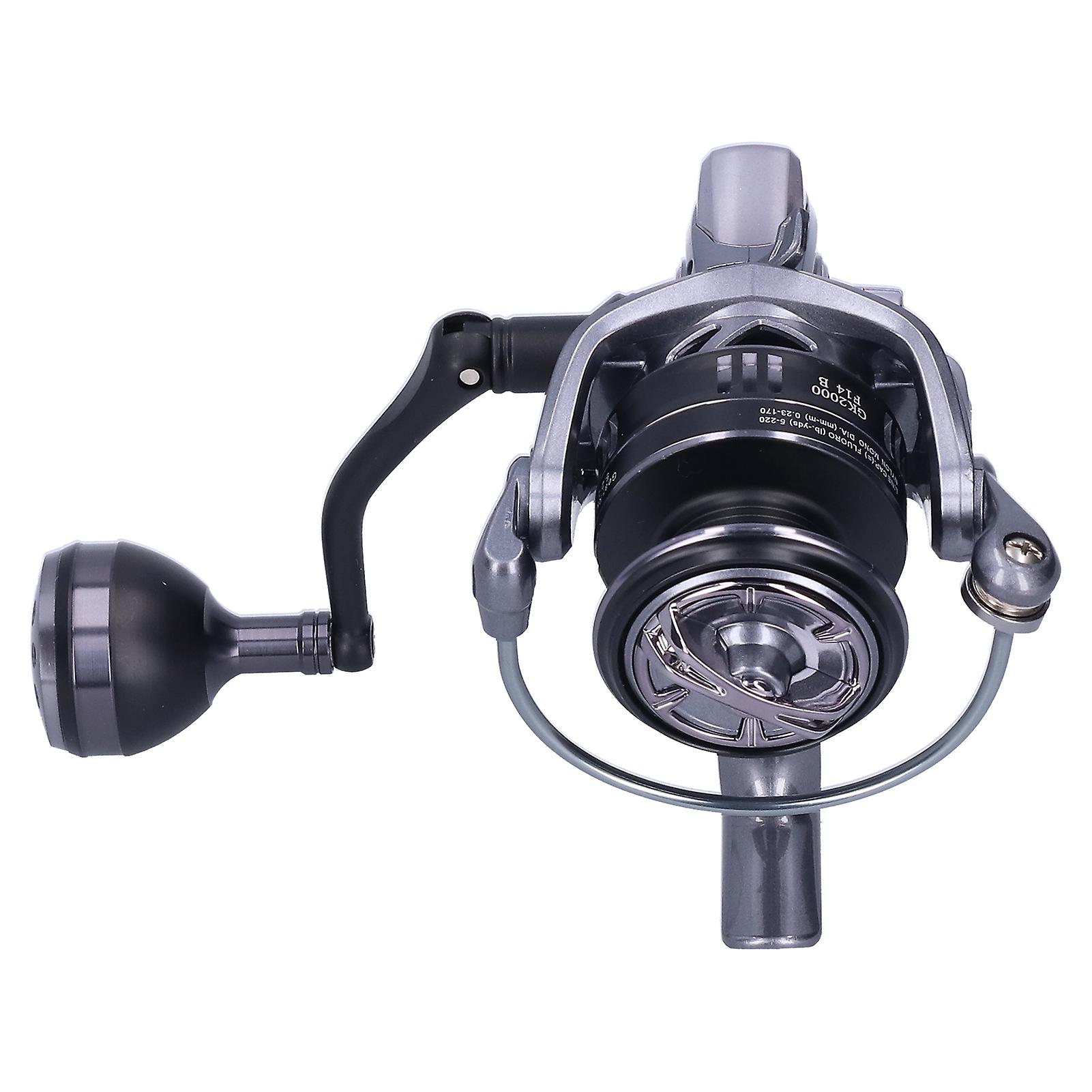 13+1 Bearing Spinning Reel 5.2:1 Gear Ratio Foldable Arm Fishing Wheel Fishing Accessorygk2000