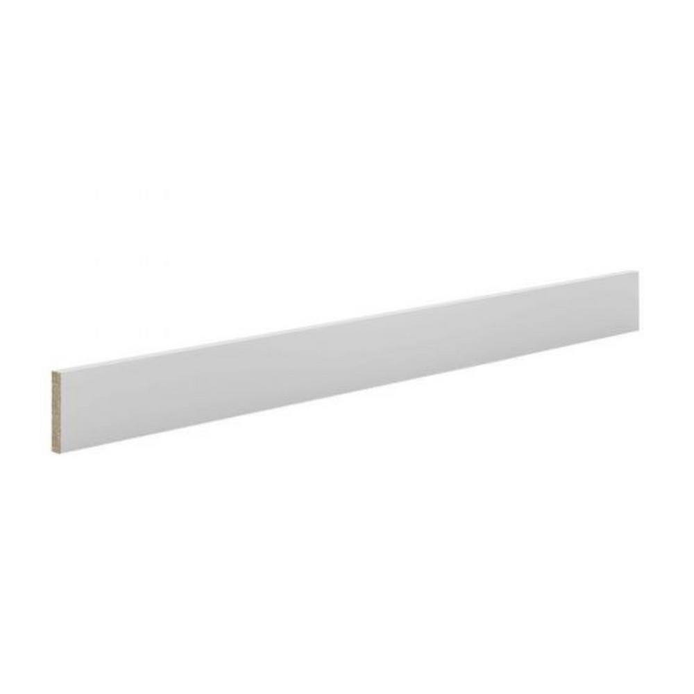 Hampton Bay Avondale Shaker Alpine White Ready to Assemble Plywood Cabinet Toe Kick in White (90 in x 4.5 in x 0.2 in) TK