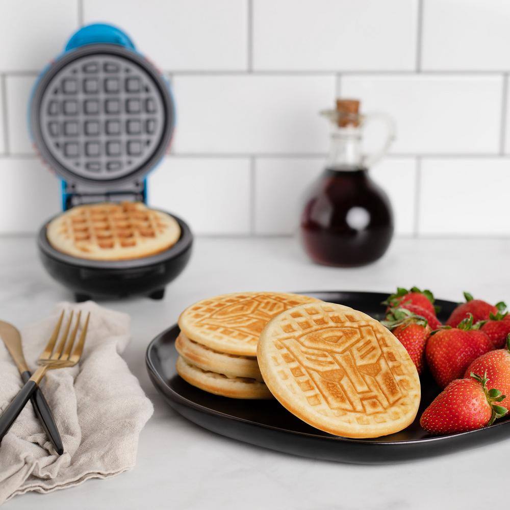 Uncanny Brands Transformers Blue Mini American Waffle Maker WM3-TRA-AUT