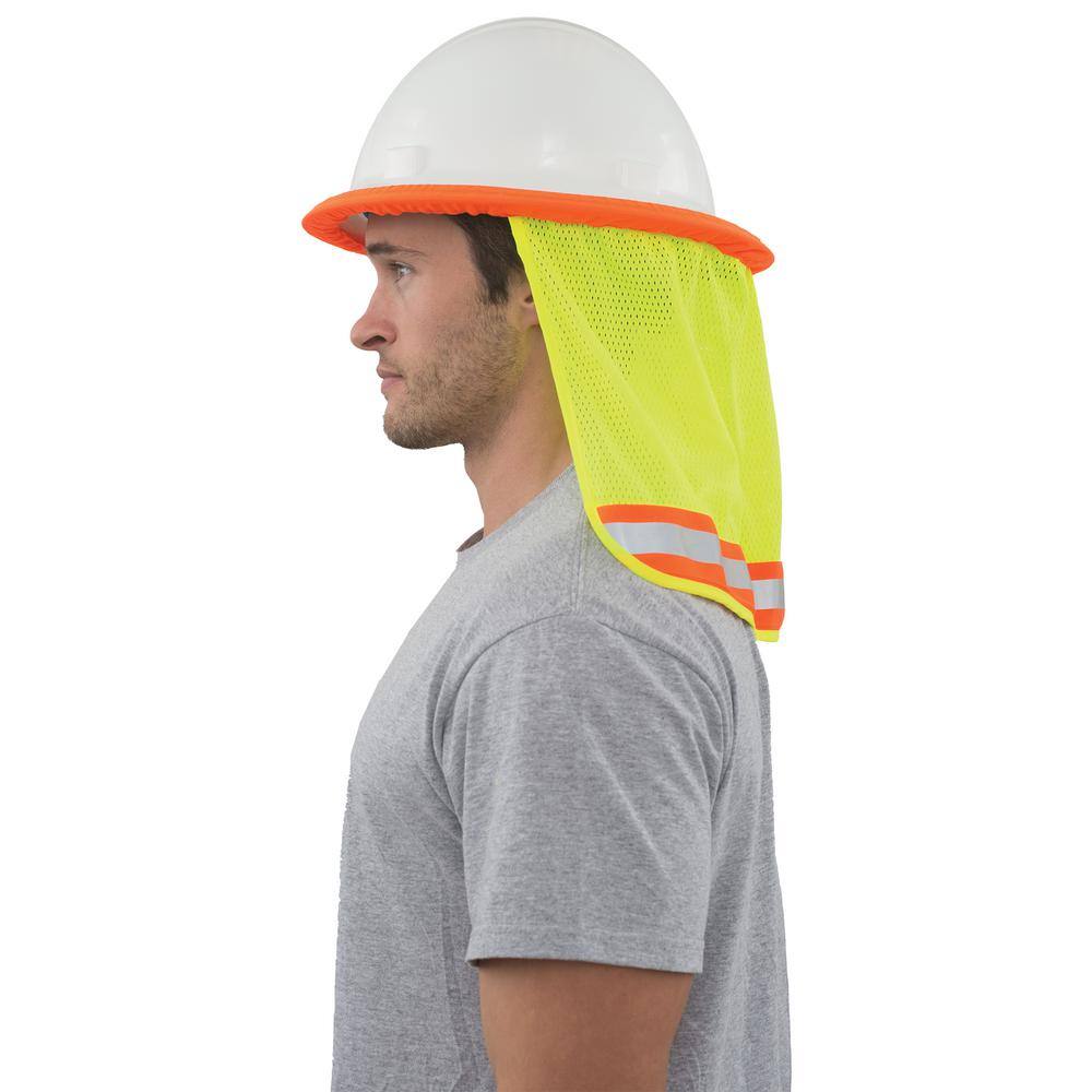 ERB S268 Mesh Neck Shield in Hi-Viz Lime 19281