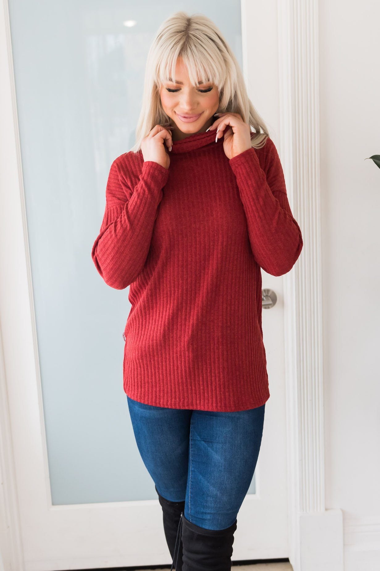 Cozy Basic Modest Turtleneck